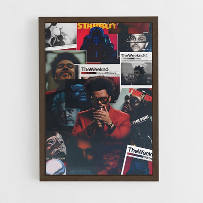 ap-the weeknd-10 cadre Bois foncé