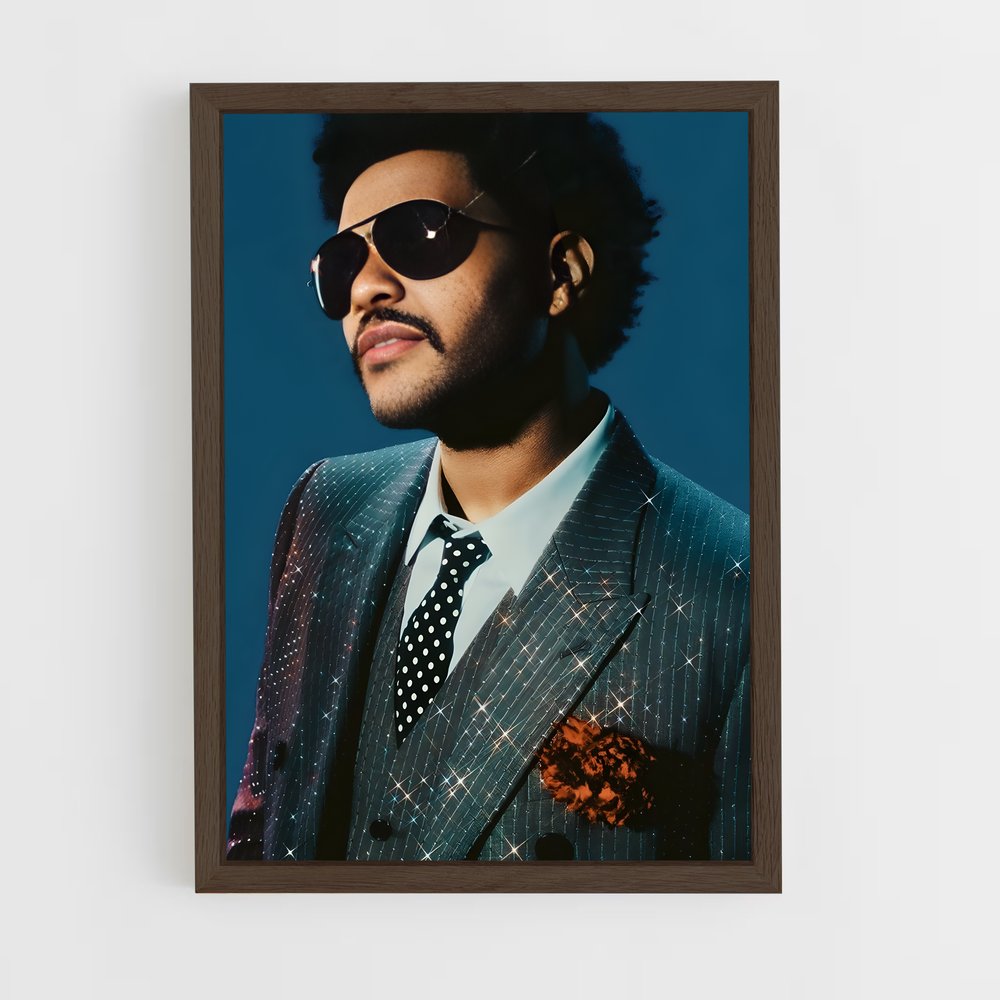 ap-the weeknd-4 cadre Bois foncé