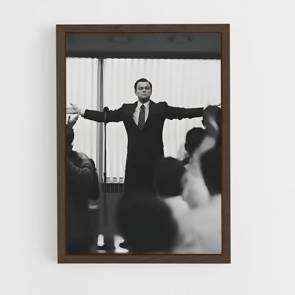 ap-the wolf of wall street-1 cadre Bois foncé