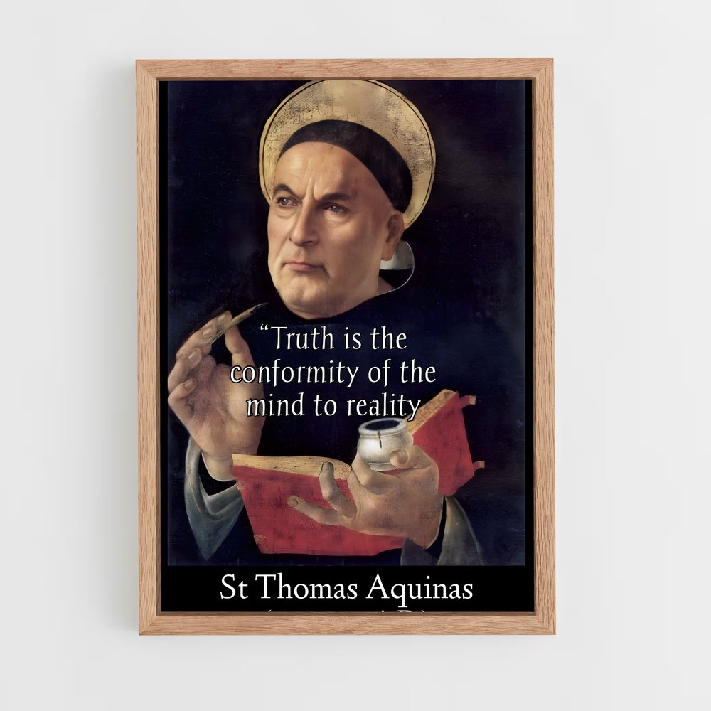 ap-thomas aquinas-5 cadre Bois clair