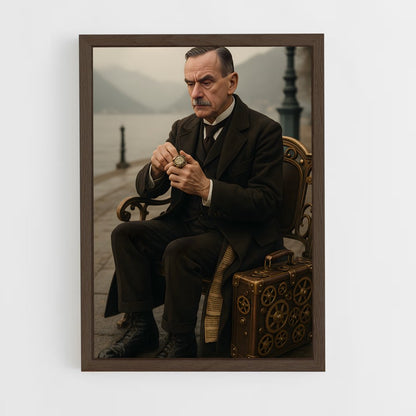 ap-thomas mann-1 cadre Bois foncé