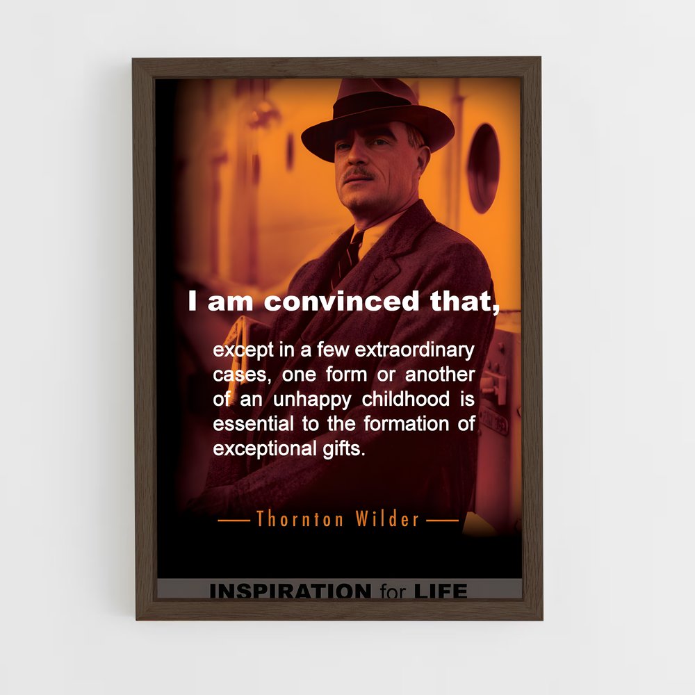ap-thornton wilder-6 cadre Bois foncé