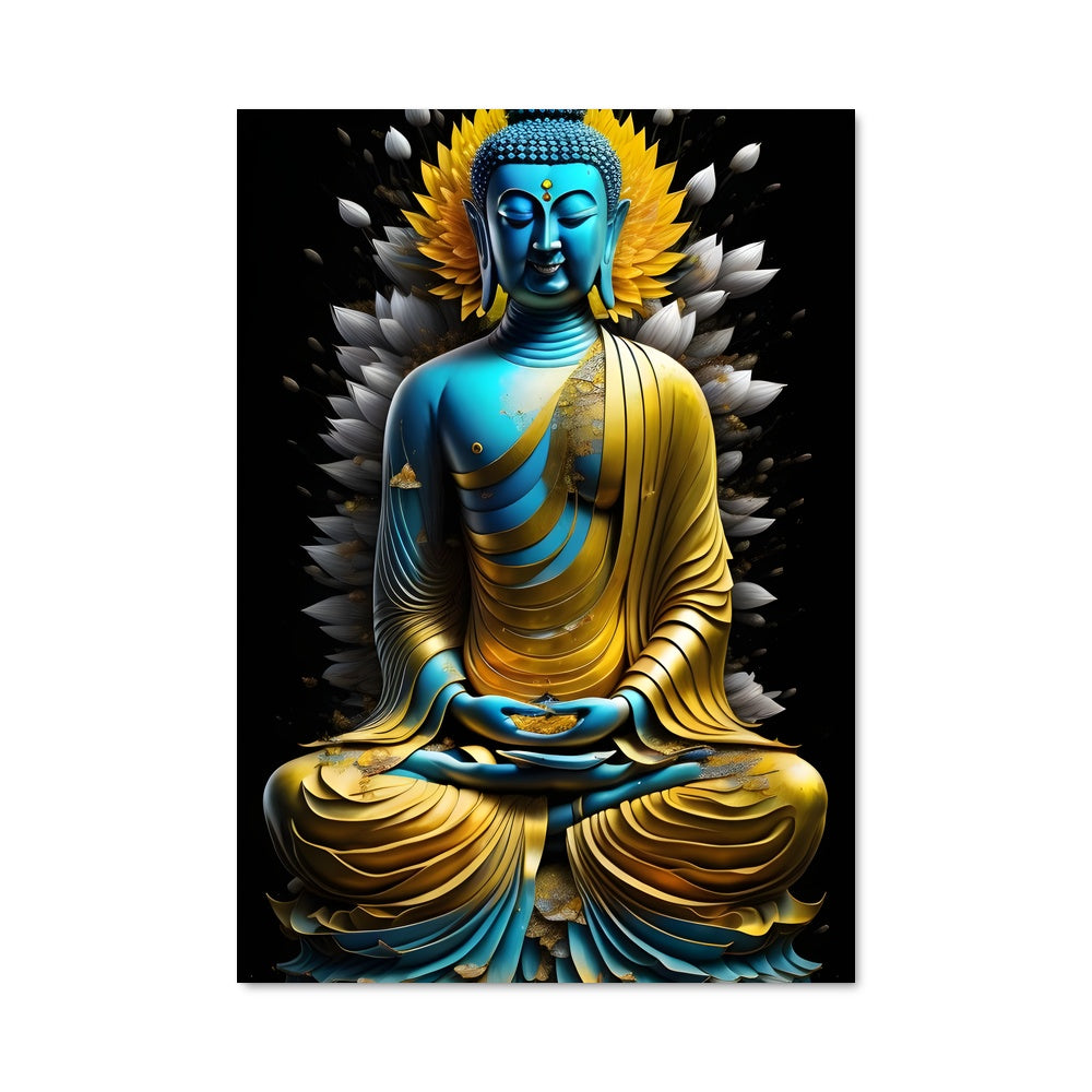 Poster Bouddha Auréole