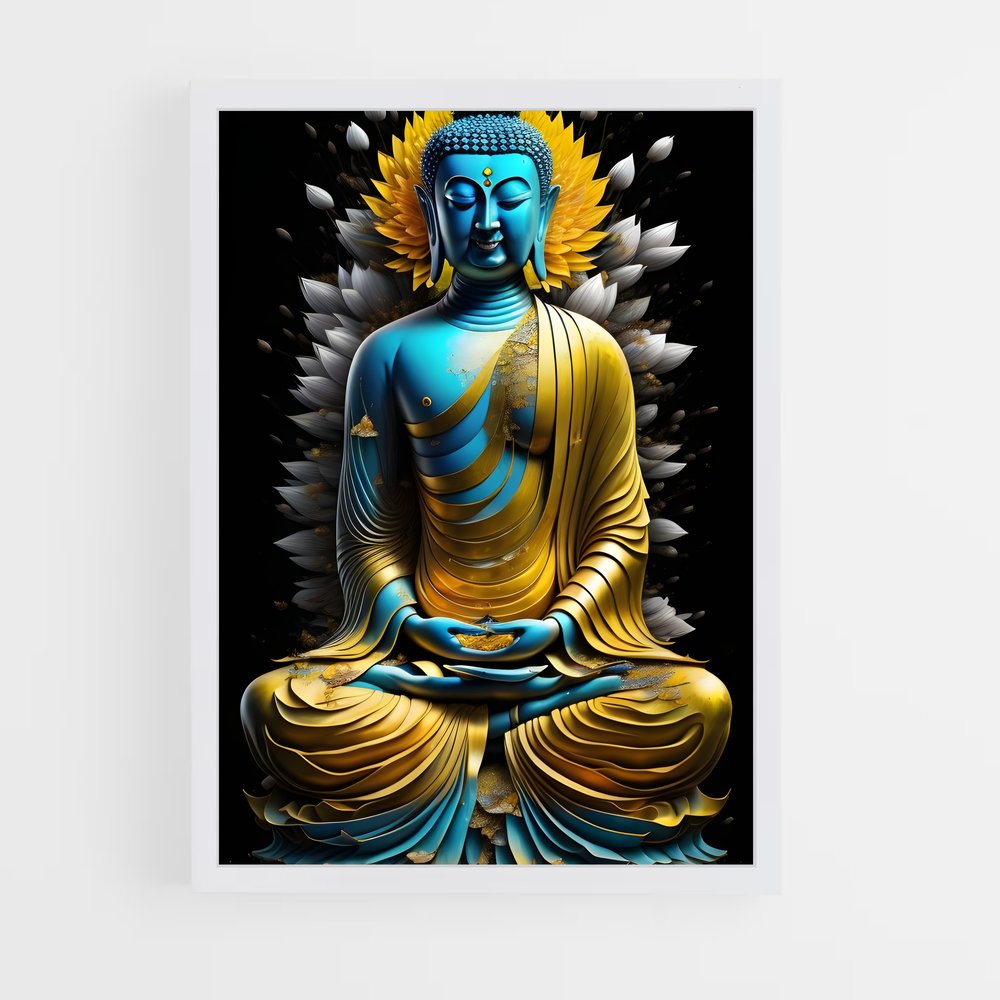 ap-thousand arm buddha-10 cadre Blanc
