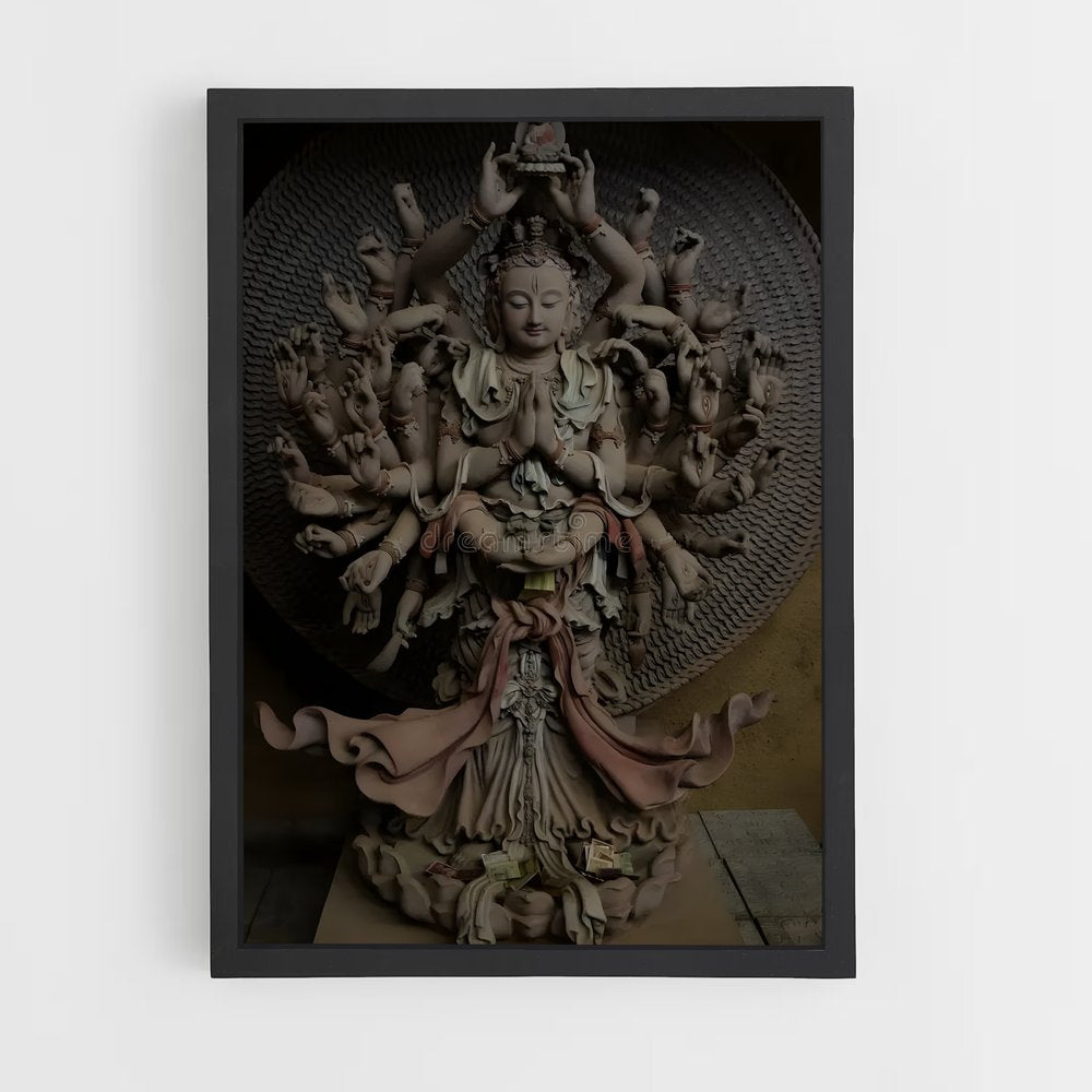 ap-thousand arm buddha-4 cadre Noir