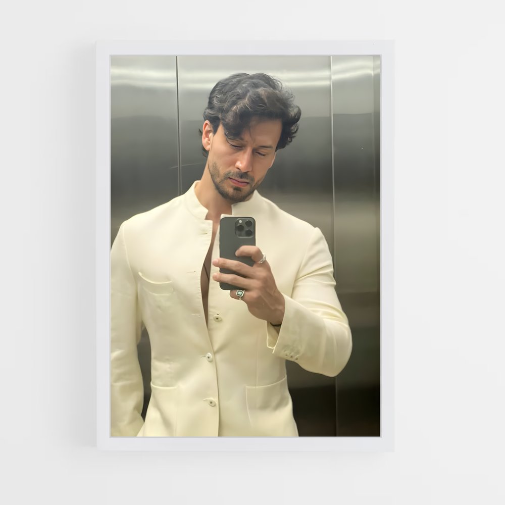 ap-tiger shroff-9 cadre Blanc