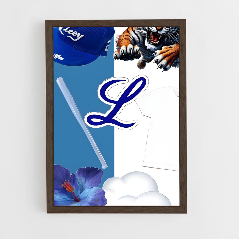 ap-tigres del licey-3 cadre Bois foncé