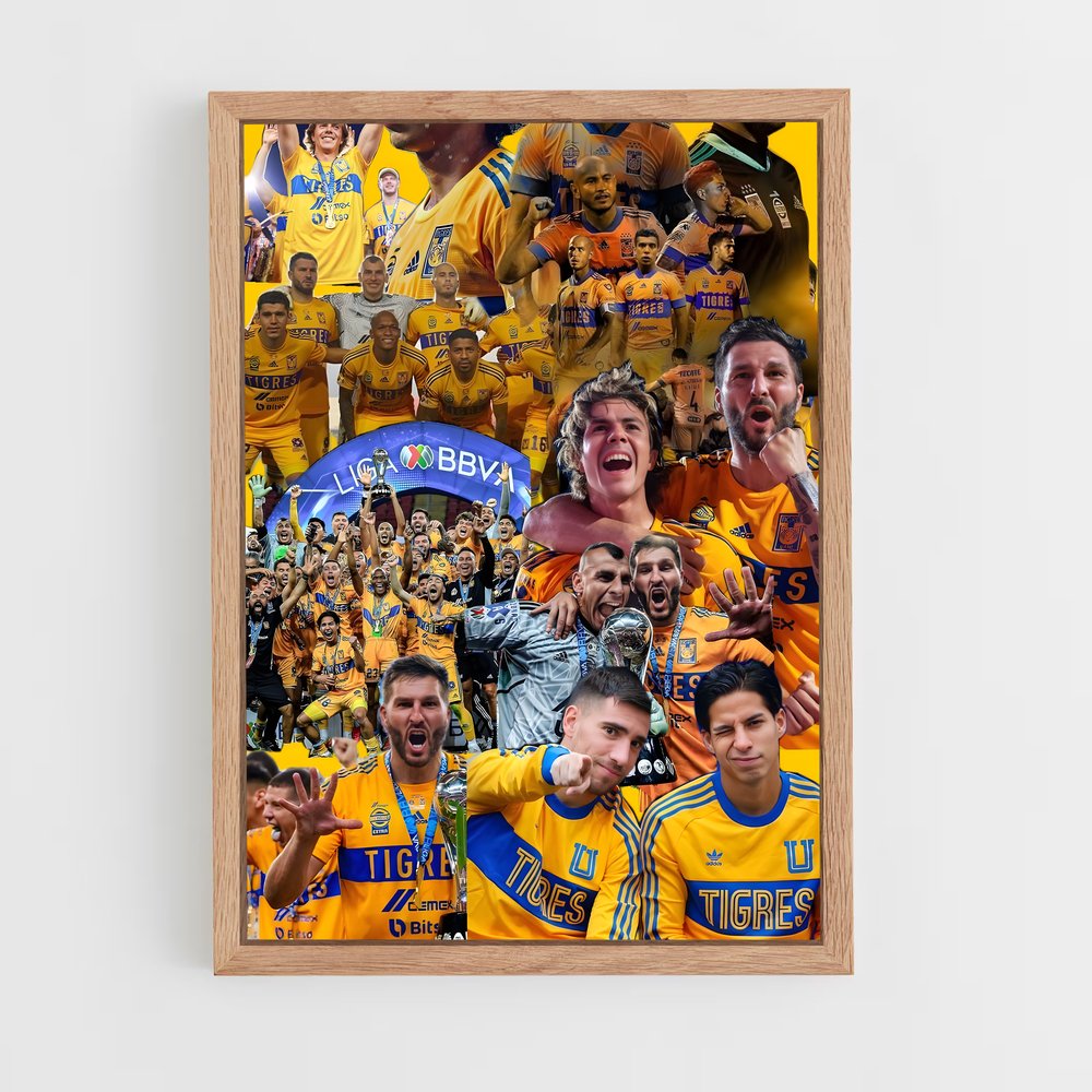 ap-tigres uanl-6 cadre Bois clair
