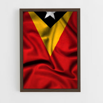 ap-timor leste flag-2 cadre Bois foncé