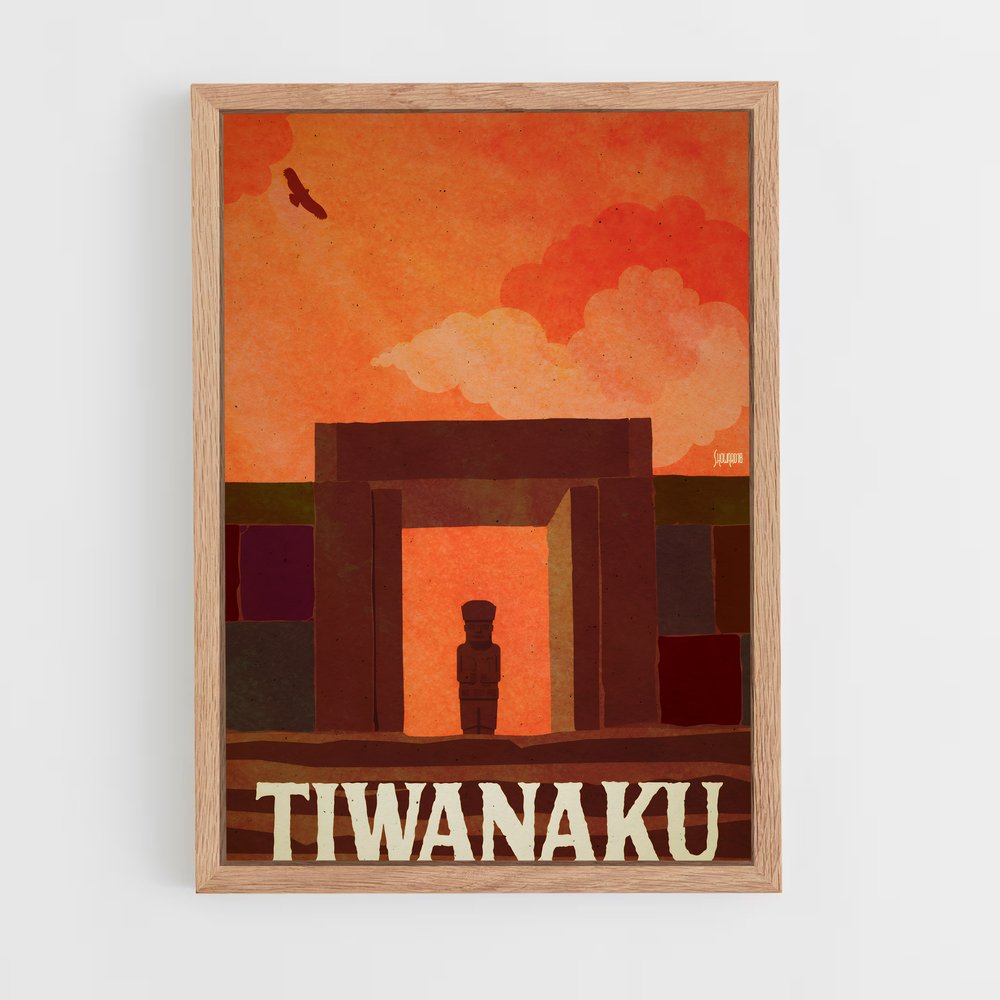 ap-tiwanaku-1 cadre Bois clair