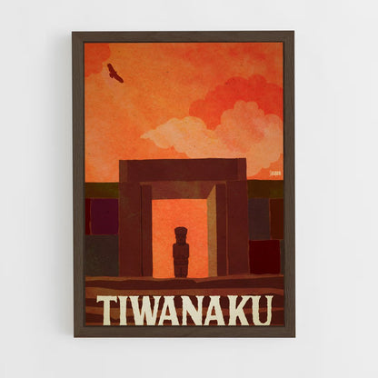 ap-tiwanaku-1 cadre Bois foncé