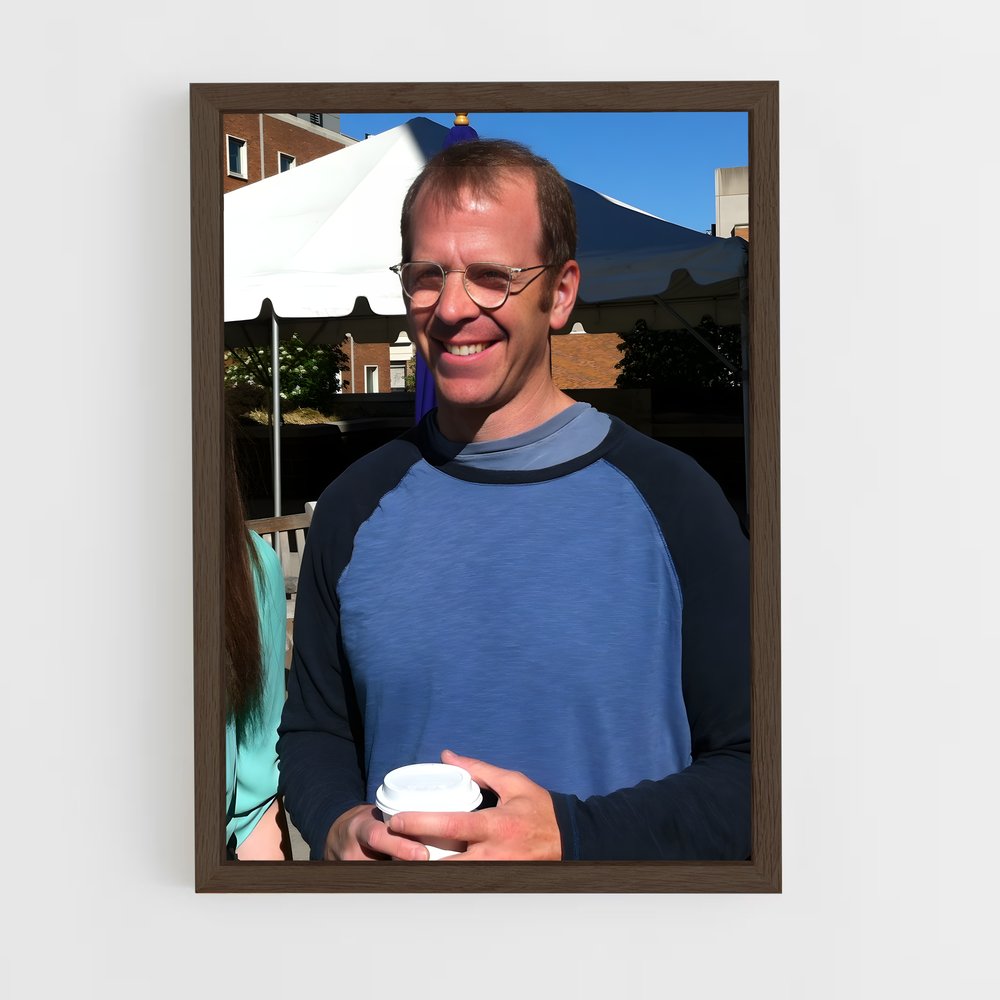 ap-toby flenderson-3 cadre Bois foncé