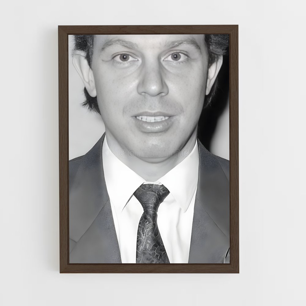 ap-tony blair-5 cadre Bois foncé
