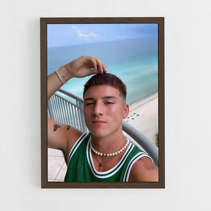 ap-tony lopez-19 cadre Bois foncé