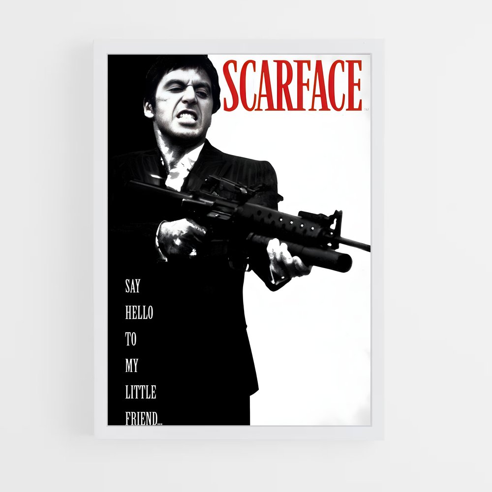 ap-tony montana-4 cadre Blanc