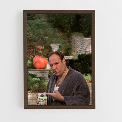 ap-tony soprano-3 cadre Bois foncé