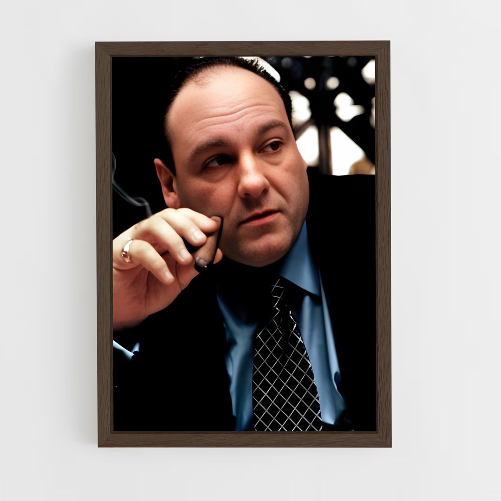 ap-tony soprano-4 cadre Bois foncé