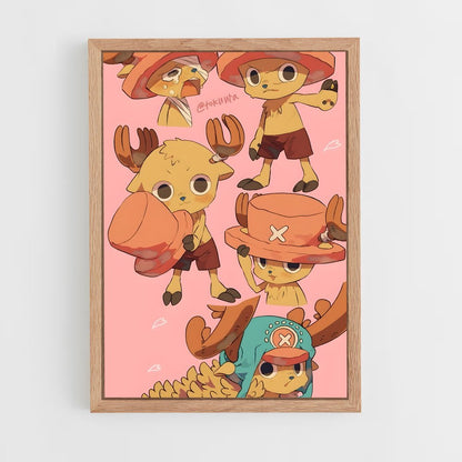 ap-tony tony chopper-3 cadre Bois clair