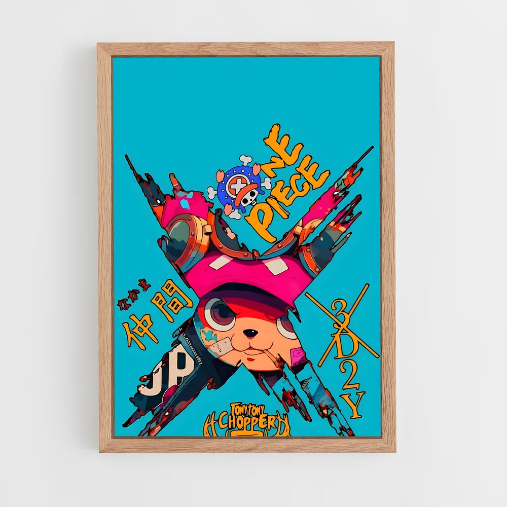 ap-tony tony chopper-4 cadre Bois clair