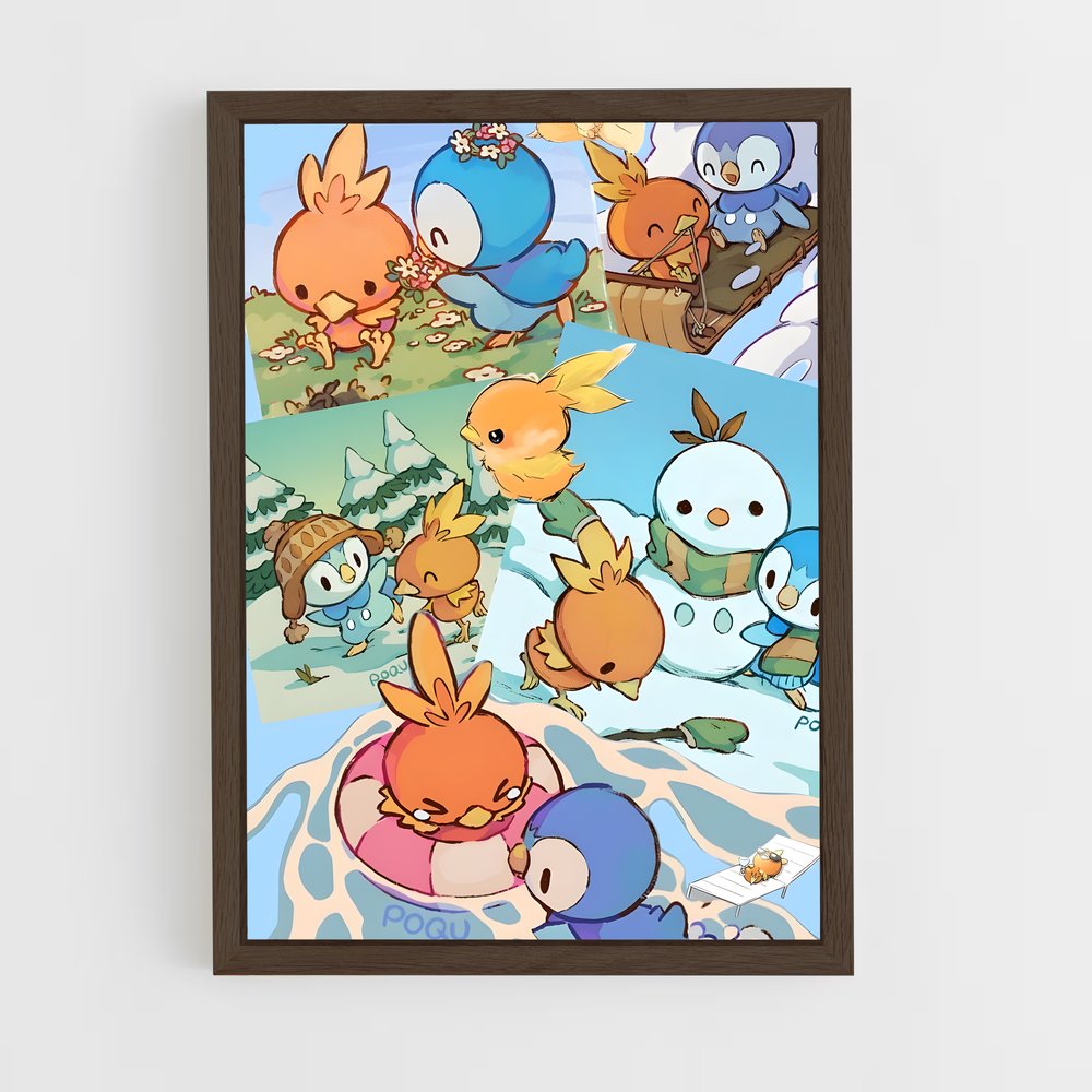 ap-torchic-3 cadre Bois foncé