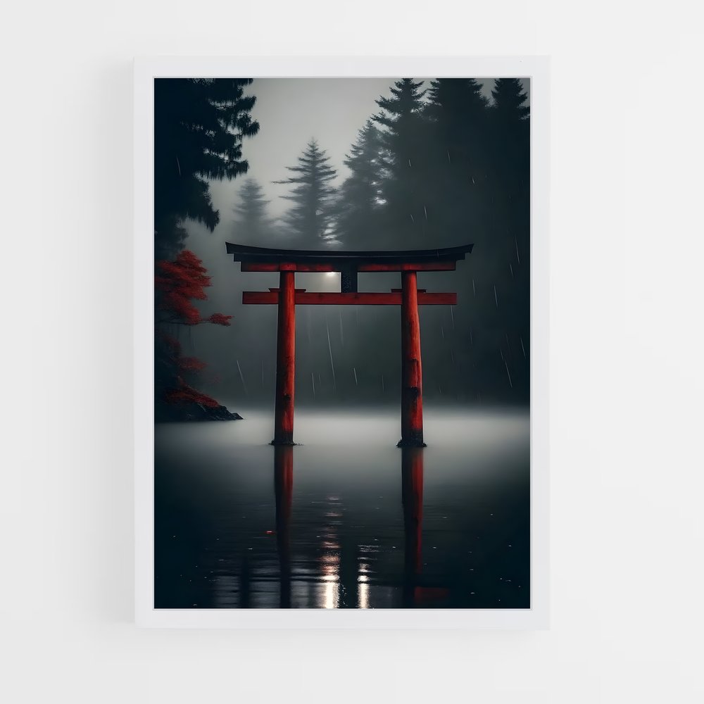 ap-torii gate-12 cadre Blanc