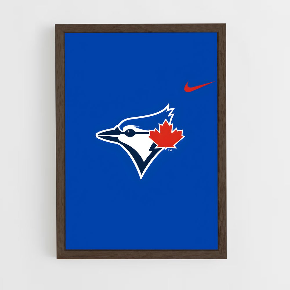 ap-toronto blue jays-6 cadre Bois foncé