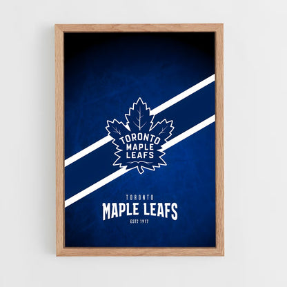 ap-toronto maple leafs-6 cadre Bois clair