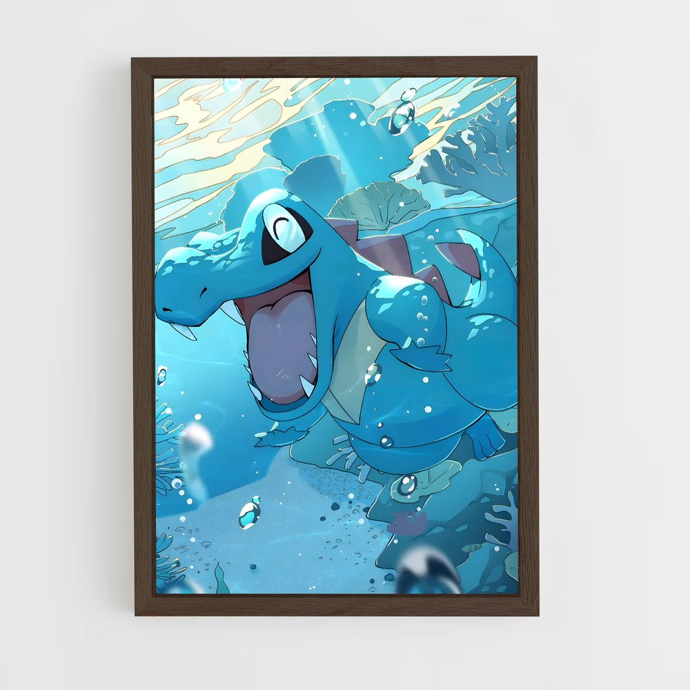 ap-totodile-1 cadre Bois foncé
