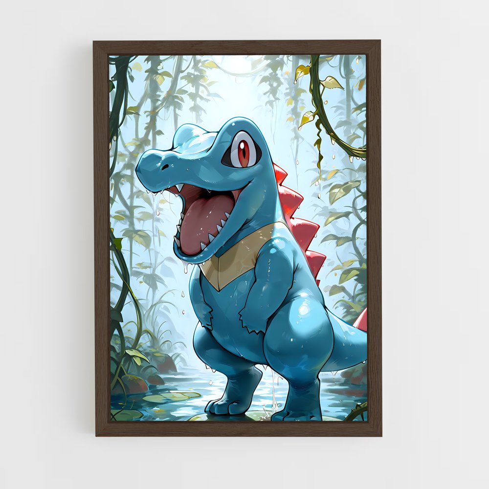 ap-totodile-2 cadre Bois foncé
