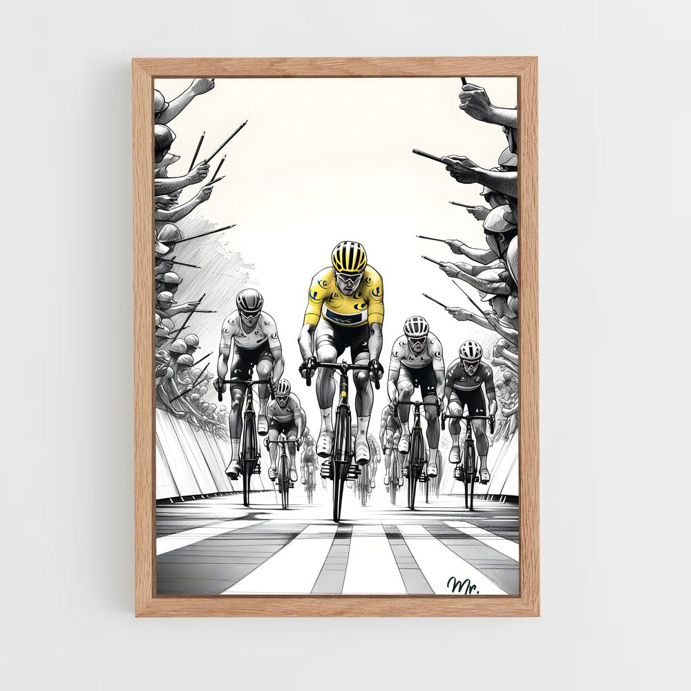 ap-tour de france-8 cadre Bois clair