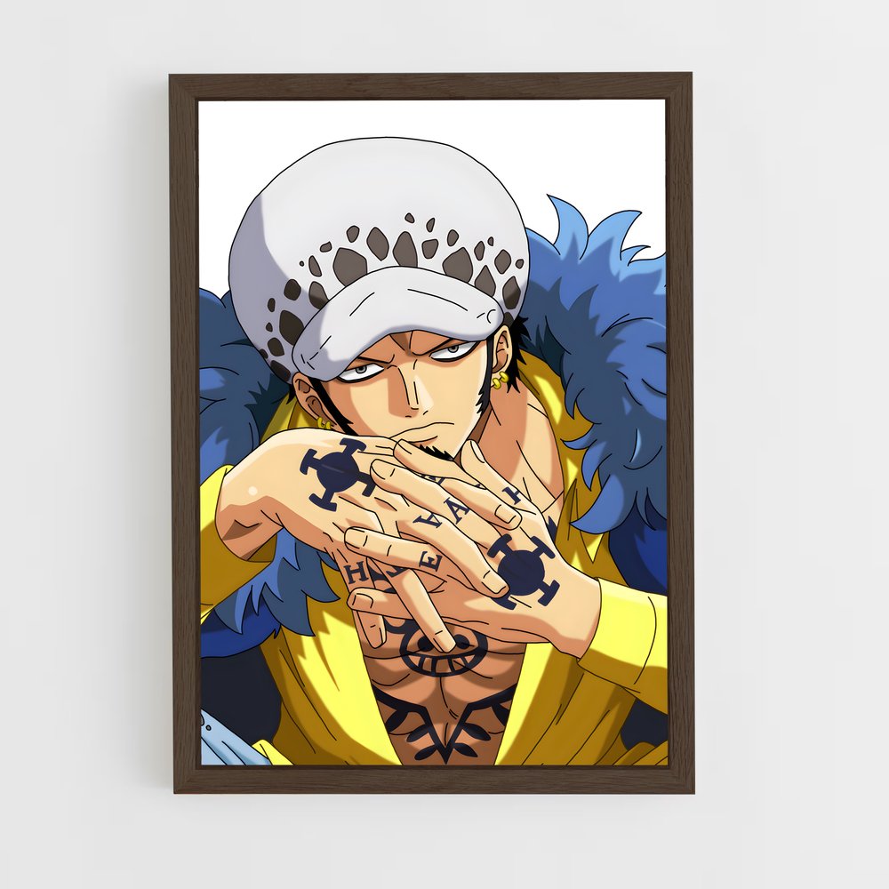 ap-trafalgar law-1 cadre Bois foncé
