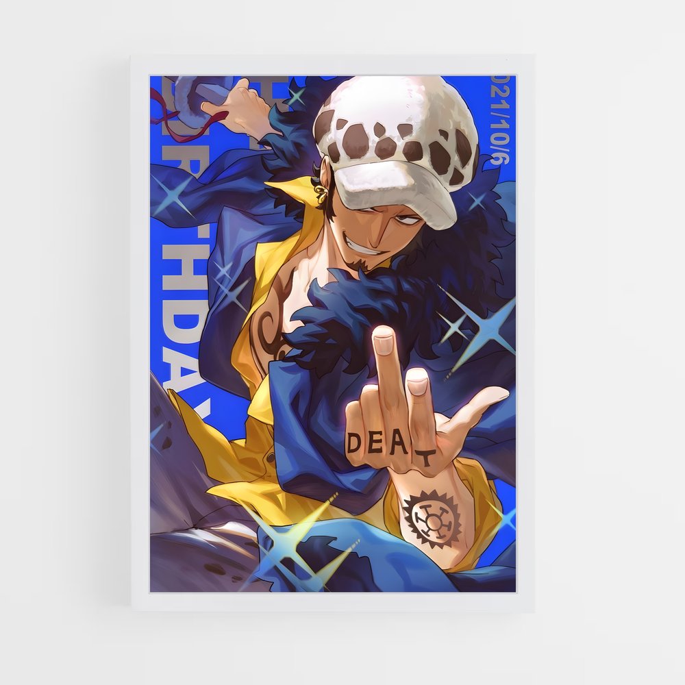 ap-trafalgar law-5 cadre Blanc