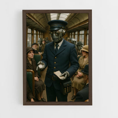ap-train conductor-4 cadre Bois foncé