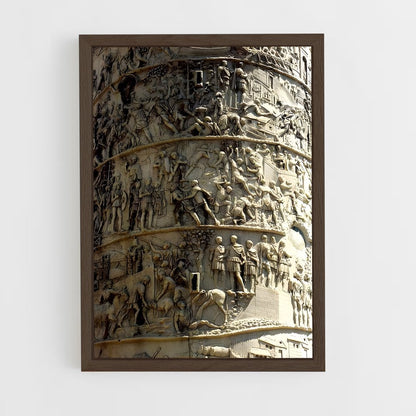 ap-trajan column reliefs-10 cadre Bois foncé