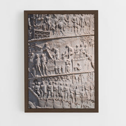 ap-trajan column reliefs-9 cadre Bois foncé