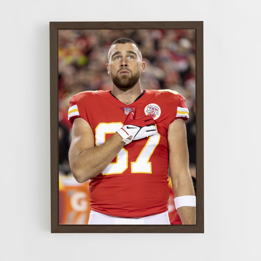 ap-travis kelce-2 cadre Bois foncé