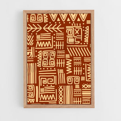 ap-tribal patterns-2 cadre Bois clair
