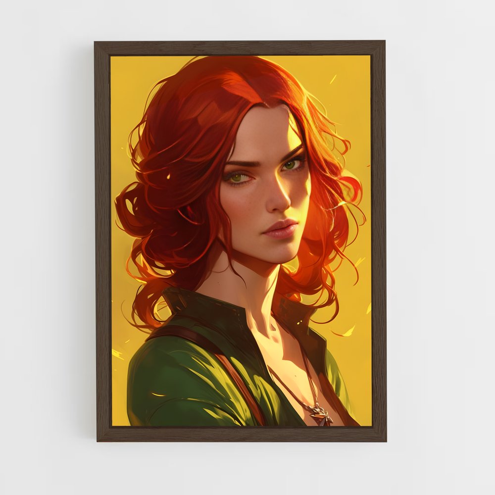 ap-triss merigold-7 cadre Bois foncé