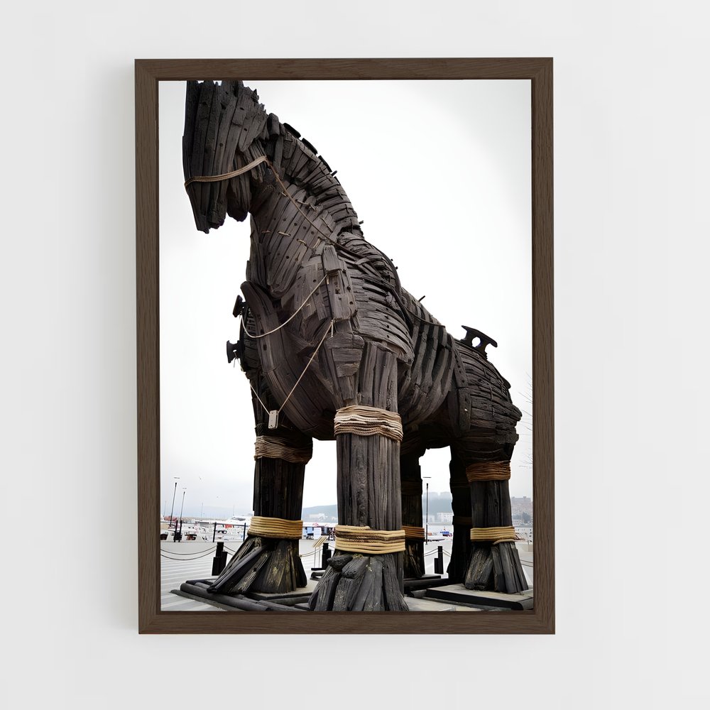 ap-trojan war-1 cadre Bois foncé