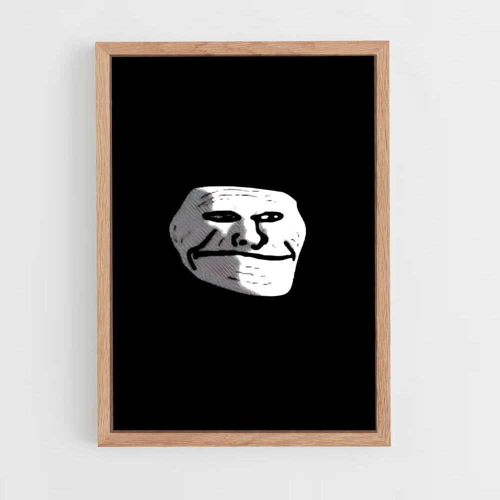 ap-trollface-3 cadre Bois clair