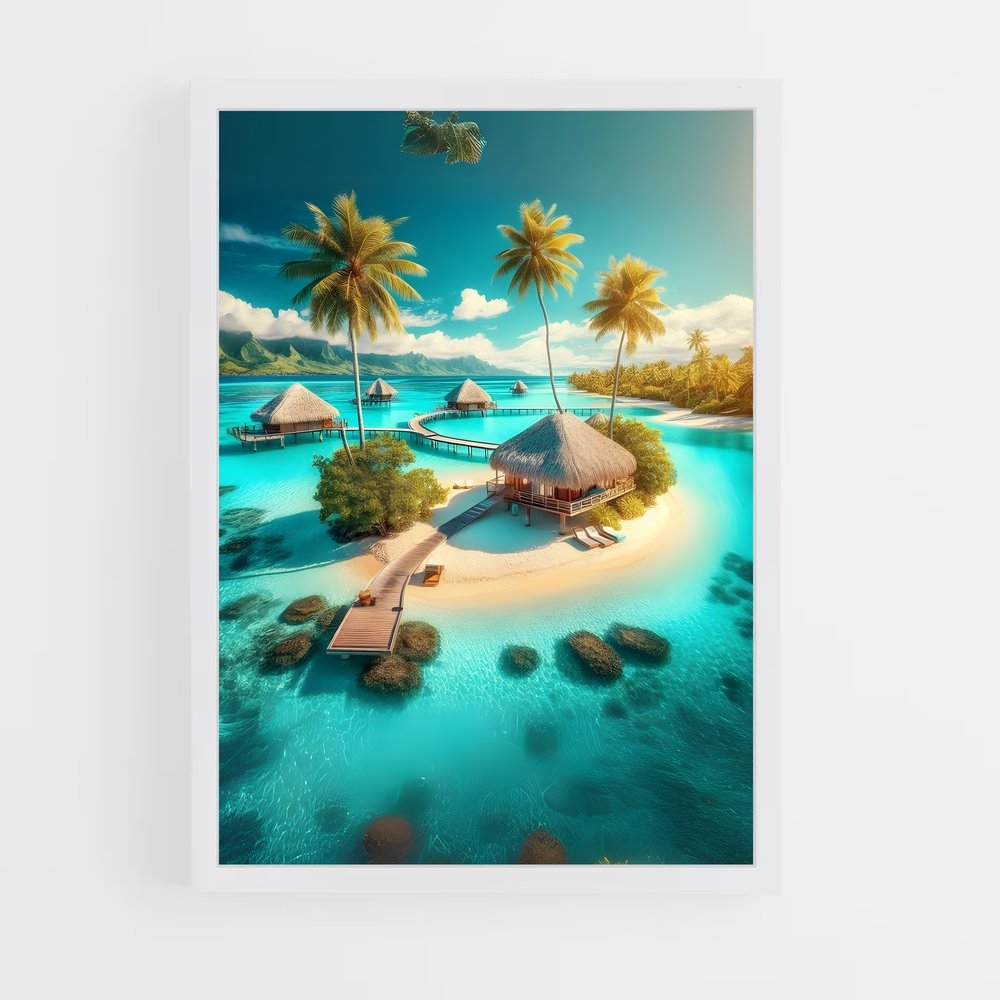 ap-tropical islands-14 cadre Blanc
