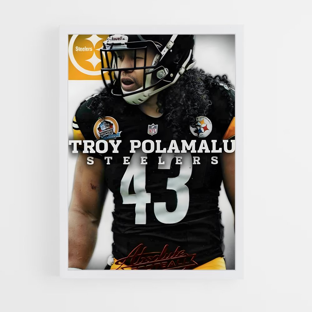 ap-troy polamalu-6 cadre Blanc
