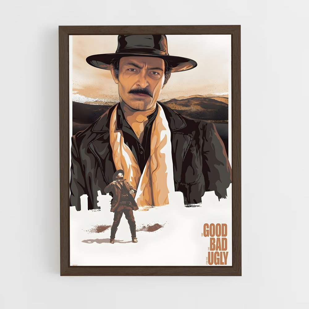 ap-tuco good bad ugly-4 cadre Bois foncé