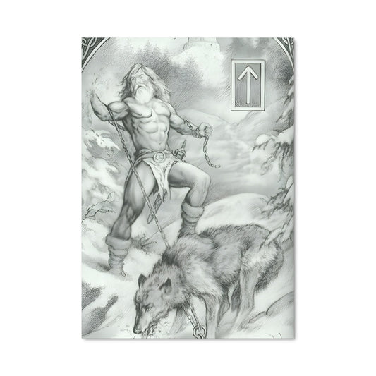 Poster Loup et Guerrier