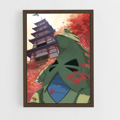 ap-tyranitar-2 cadre Bois foncé