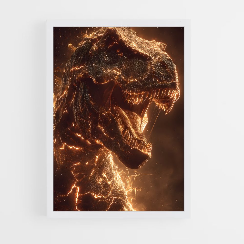 ap-tyrannosaurus rex-4 cadre Blanc