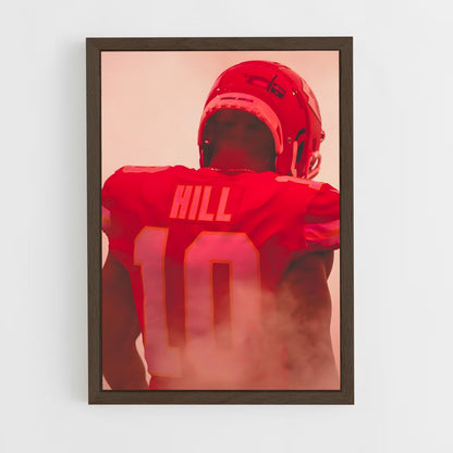 ap-tyreek hill-4 cadre Bois foncé