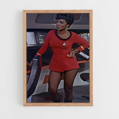 ap-uhura star trek-1 cadre Bois clair