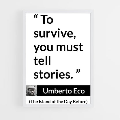 ap-umberto eco-8 cadre Blanc