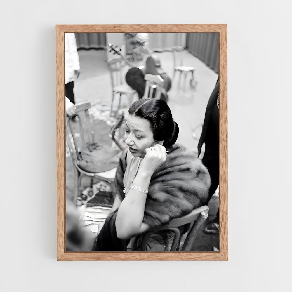ap-umm kulthum-3 cadre Bois clair